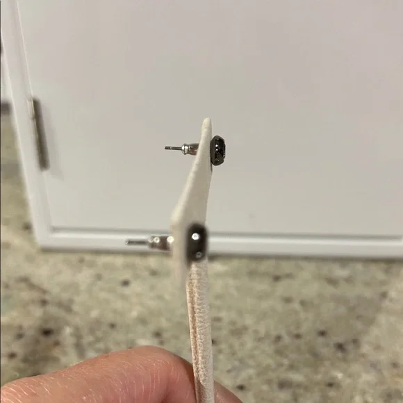 Stella & Dot Silver Stud Earrings - Picture 2 of 2